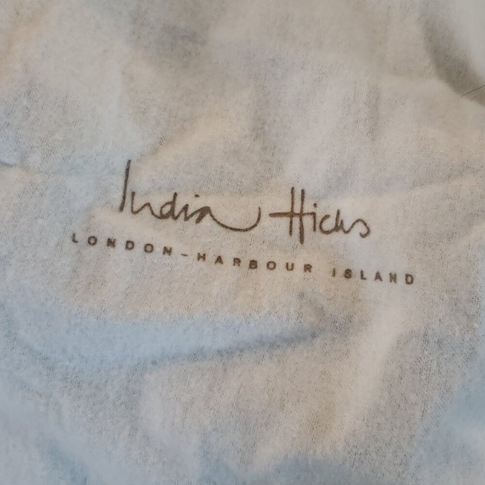 India Hicks Duchess of Windsor Laptop/Briefcase Leather Trim Handles - Picture 15 of 15